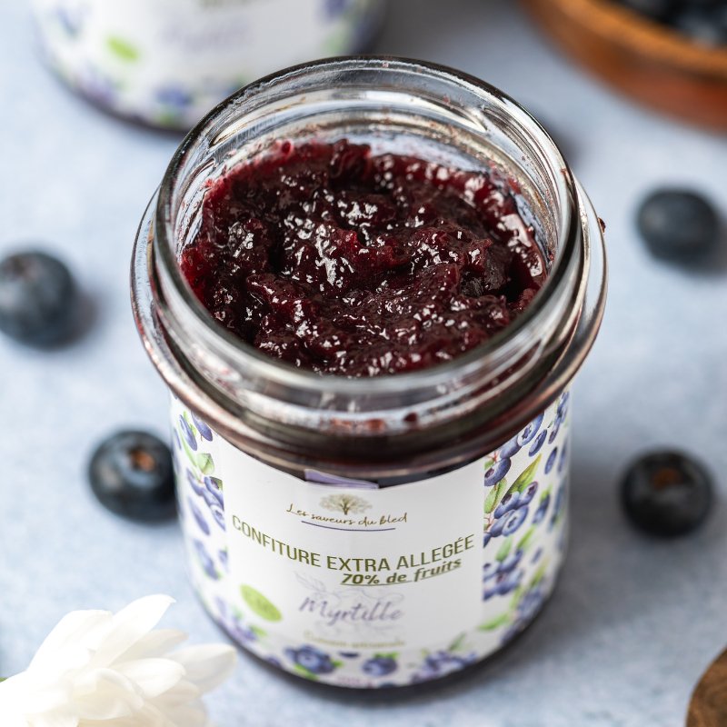 Confiture Allégée Myrtille - Les saveurs du bled