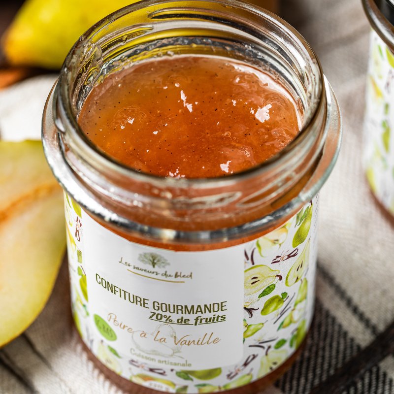 Confiture Gourmande Poire & Vanille - Les saveurs du bled