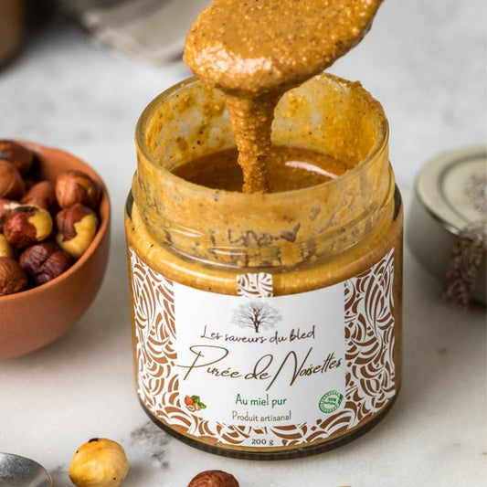 Purée de noisettes au miel - Les saveurs du bled